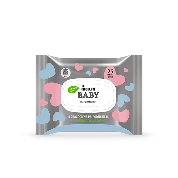 Melem Baby Wet Wipes 25 pcs