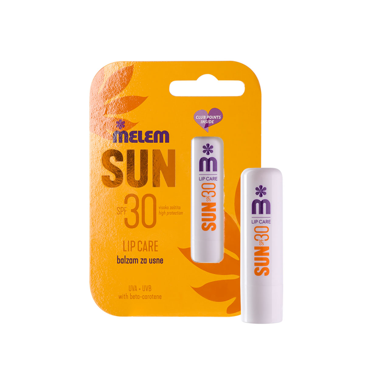 Melem SUN za usne SPF 30 s beta-karotenom 4,5g